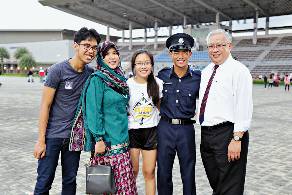 SCSGT (1) Hazeem, seen here with his proud family members.
