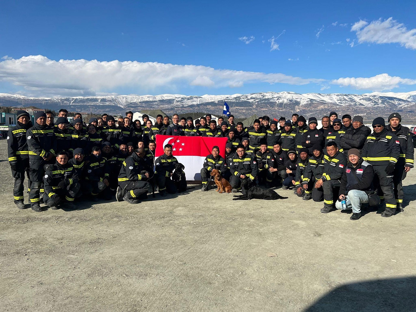 SCDF’s Operation Lionheart contingent in Türkiye