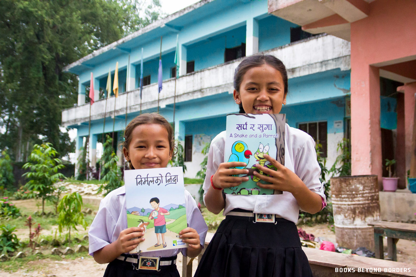 Funds from Books Beyond Borders’ book sales go towards building education capacity in Nepal.