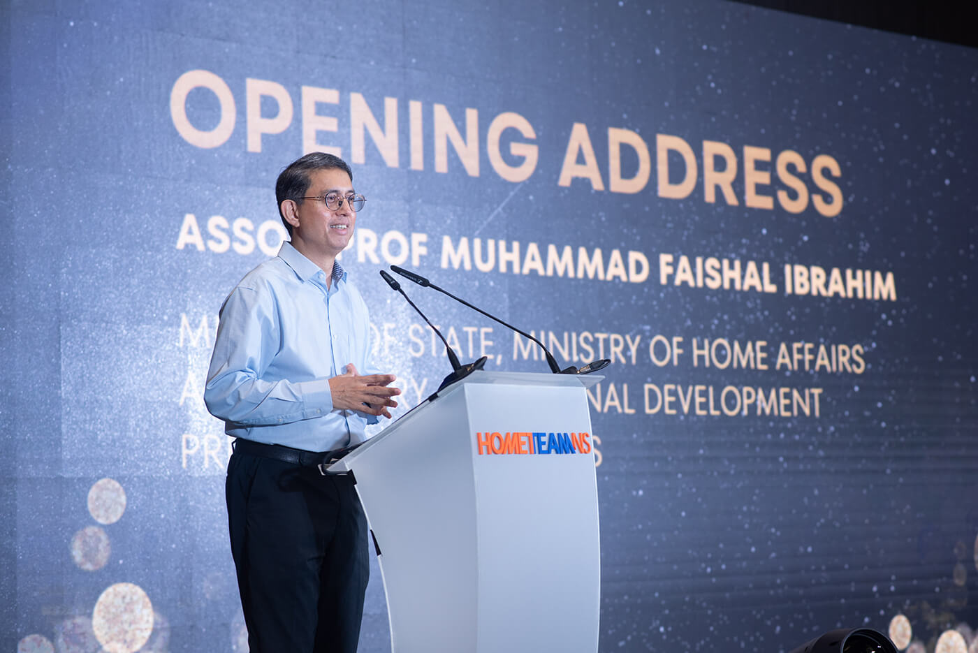 Opening Address by Associate Professor Muhammad Faishal Ibrahim, President of HomeTeamNS.