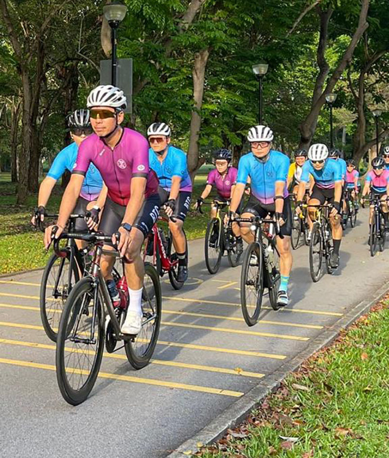Ex-offenders meet up on weekends for Break the Cycle's group cycling outings.