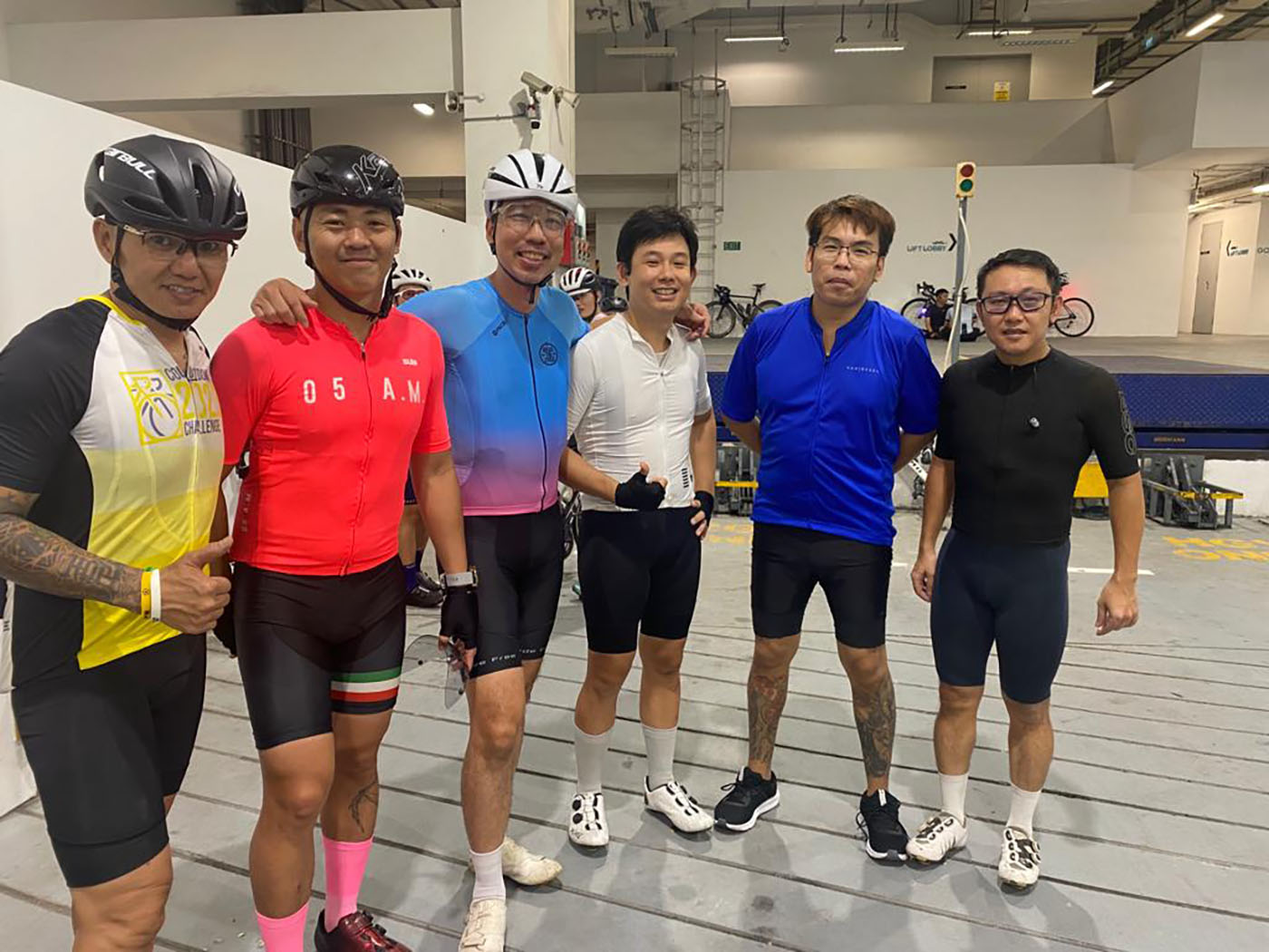 Andrew Ong (third from left) with fellow members of Break the Cycle.