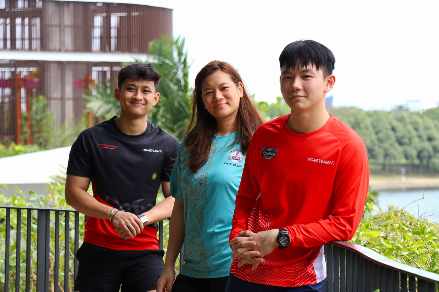 From left: Mr Muhammad Izuan, Ms Rachel Poh and Mr Jordan Oh recount the rewarding moments from their enriching internships at HomeTeamNS.