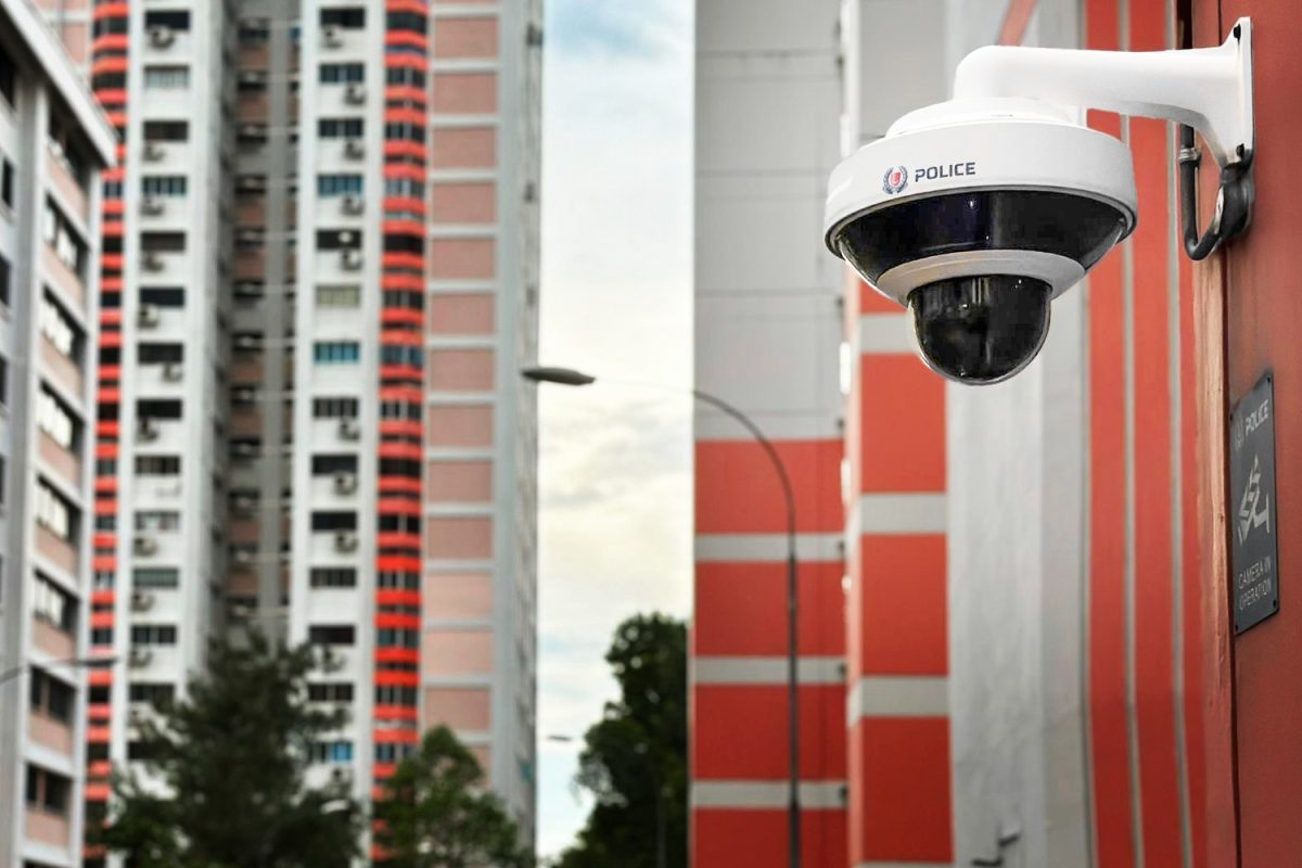 A PolCam installed at a HDB block.