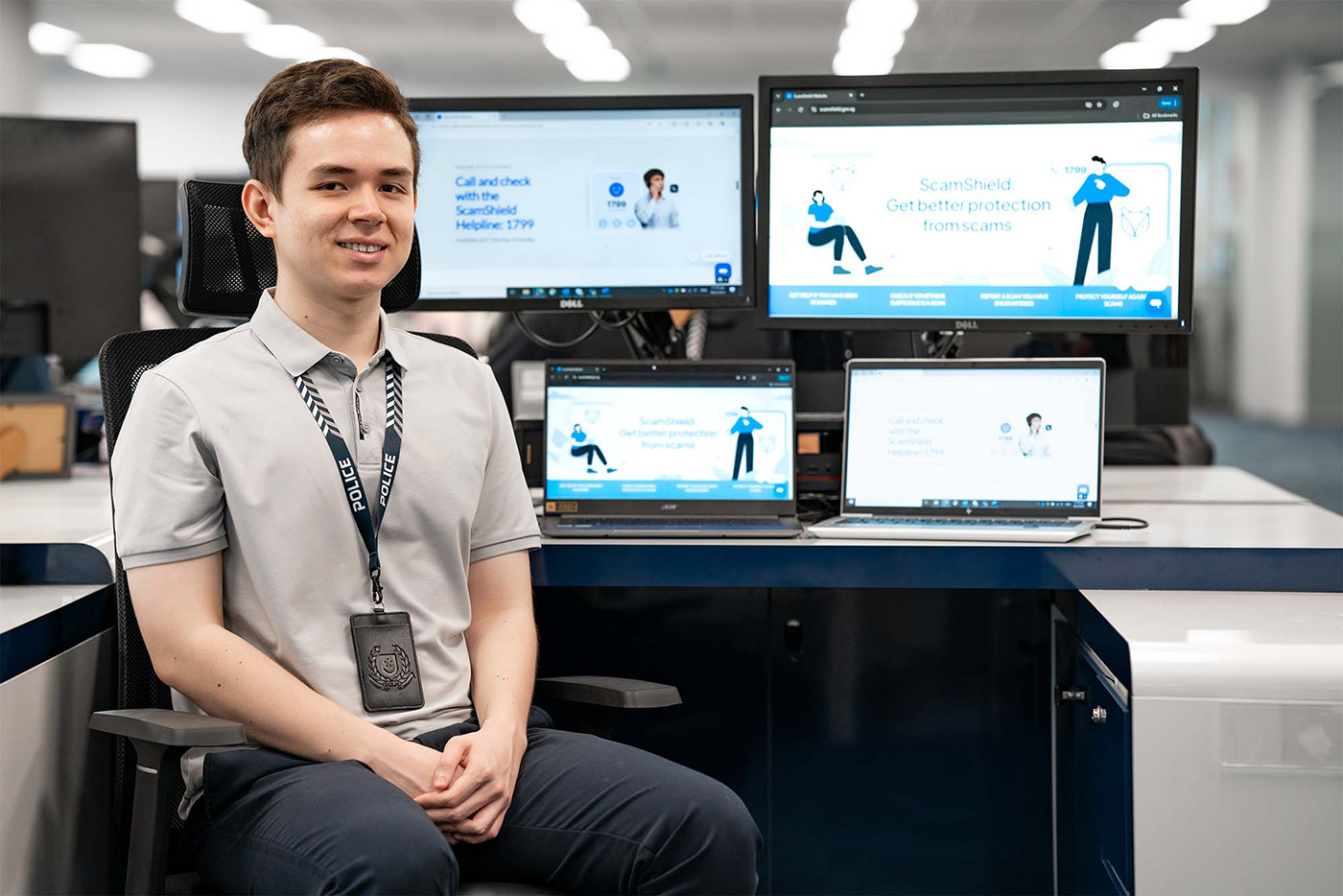 SC Luke Ying Zhe Parkin’s work at the ASCom enables him to turn his passion for cybersecurity into action.