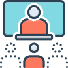 Virtual Fitness Training iconfinder absence default omission non attendance non appearance people video conference 6291370 100x100 1