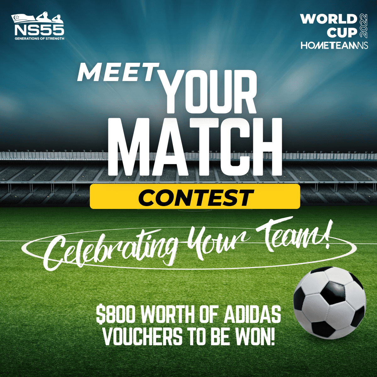 Meet Your Match World Cup contest header with prizes