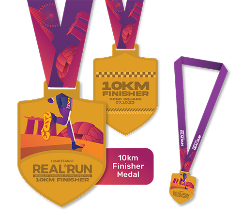 REAL Run 2023 10km Medal