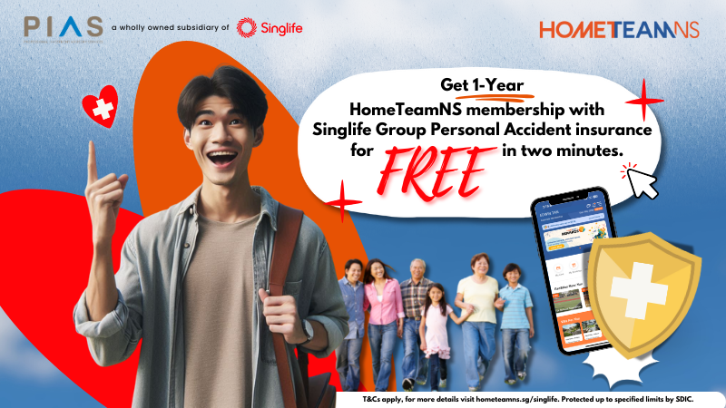 FREE 1-year Group Personal Accident Insurance with Singlife