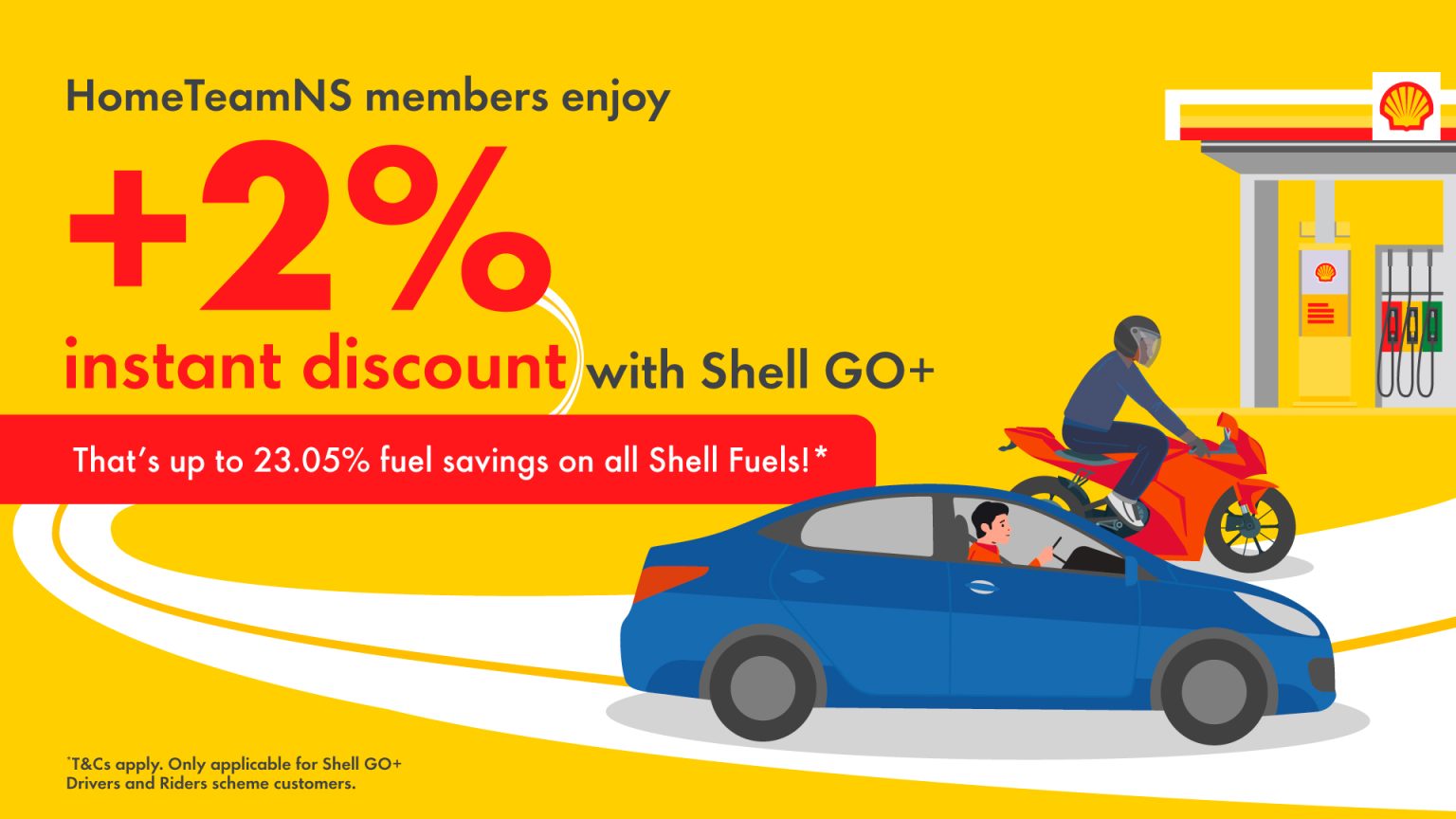 Shell GO+ With HomeTeamNS And Save Up To 22% Fuel