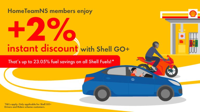 Shell GO+ With HomeTeamNS And Save Up To 22% Fuel