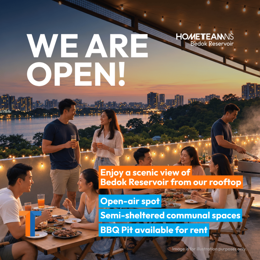 Rooftop Garden BBQ Pit at HomeTeamNS Bedok Reservoir