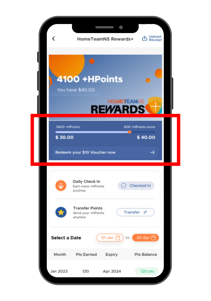 HomeTeamNS Rewards+: Digital Vouchers Step 1