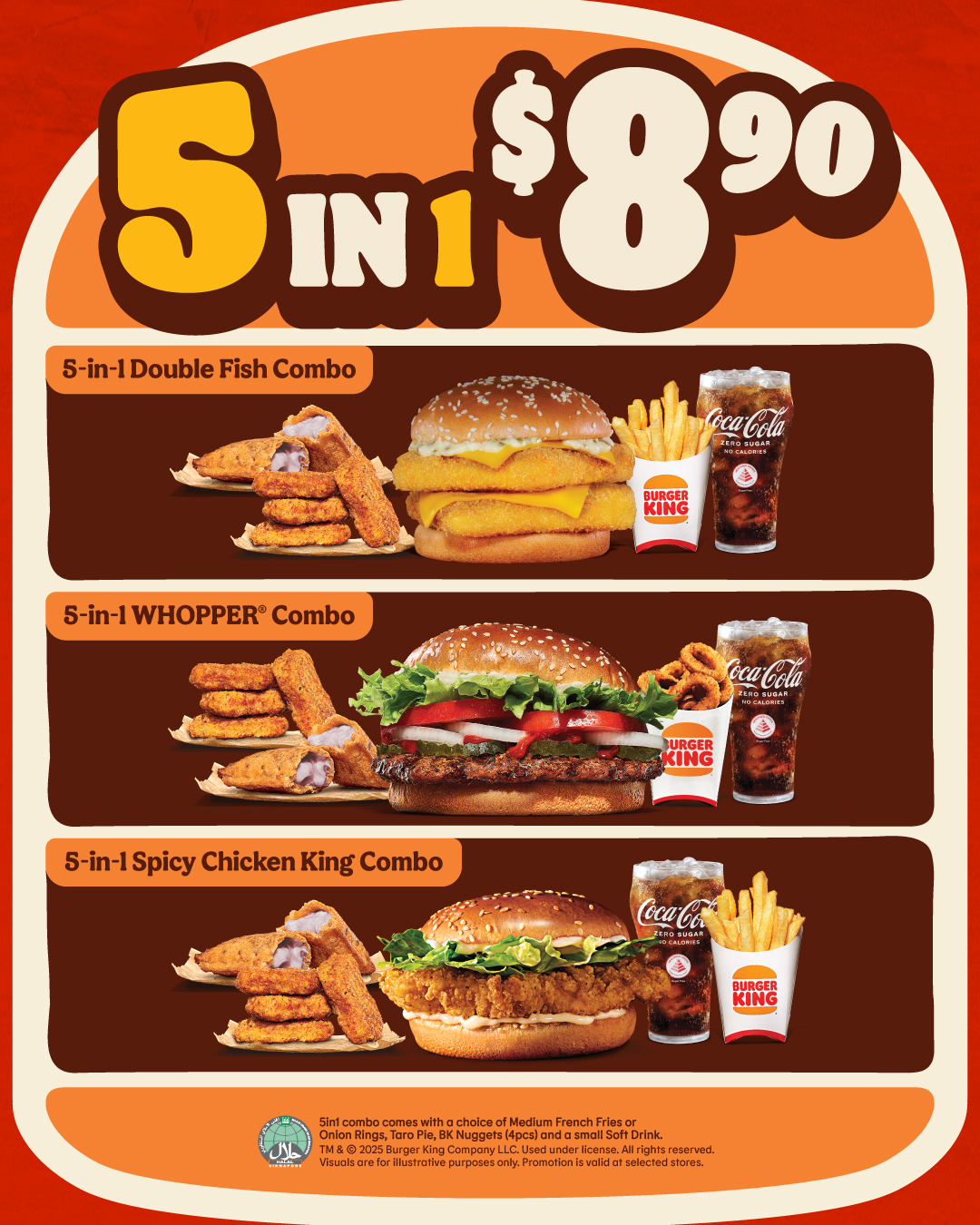 HomeTeamNS Bedok Reservoir - Lunch Time Promo BK25 July 8.90 5in1