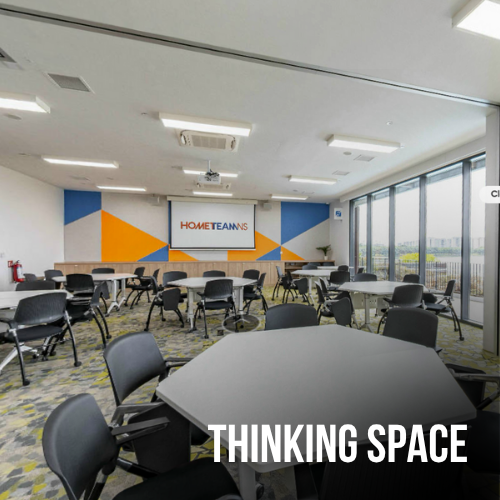 East Villa Corporate Sales 33 Bright and modern Thinking Space at HomeTeamNS Bedok Reservoir, equipped for meetings and workshops.