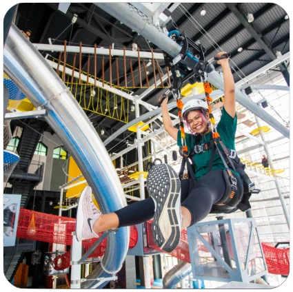 Adventure HQ 33 Swing on our indoor Roll Glider.