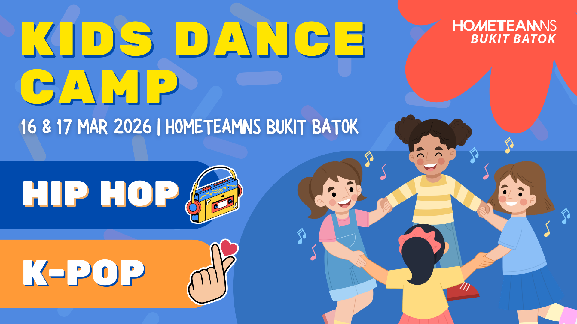 So March Fun! Kids Dance Camp at HomeTeamNS Bukit Batok