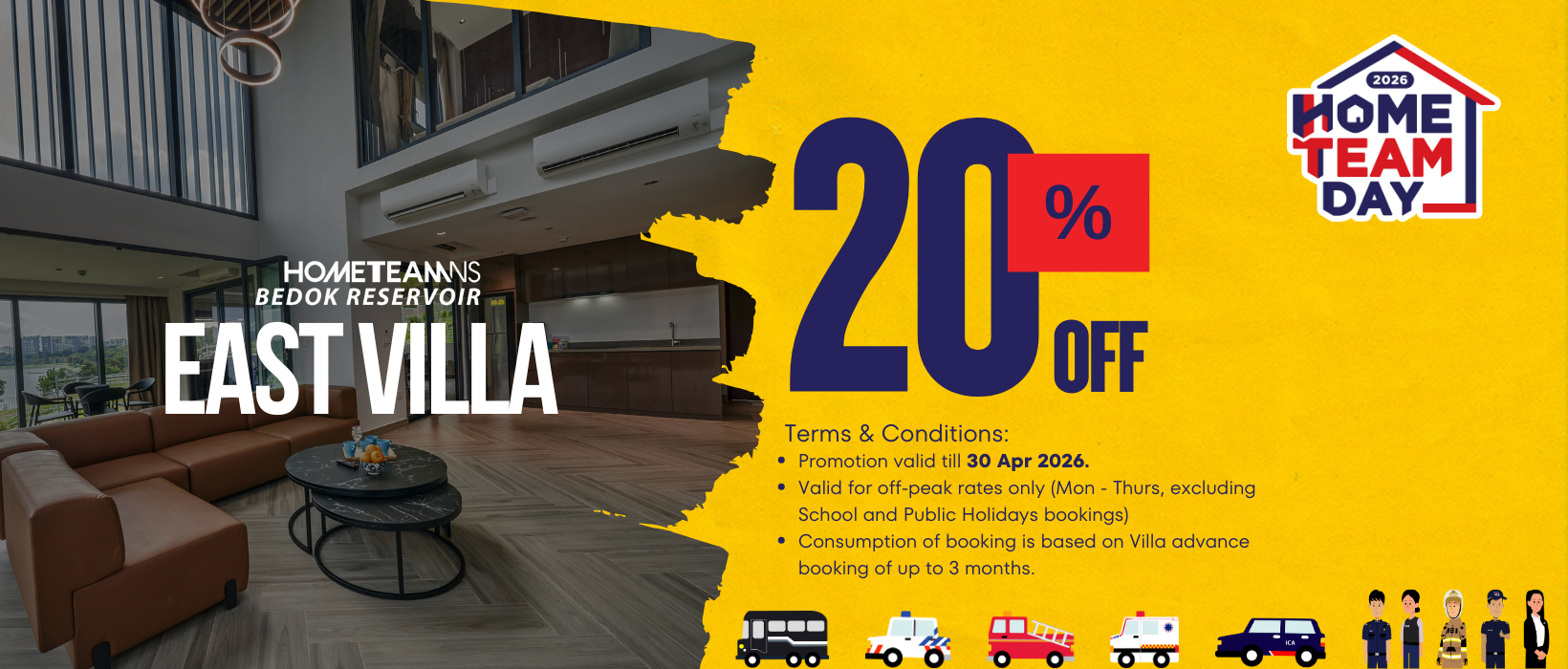 East Villa at HomeTeamNS Bedok Reservoir Home Team Day 26 East Villa