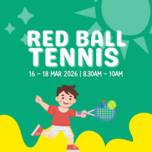 June School Holiday Fun with HomeTeamNS KT Red Ball Tennis Square