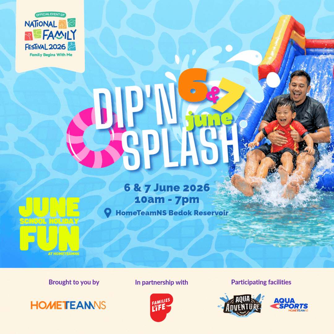 Dip' N Splash 2026 at HomeTeamNS Bedok Reservoir DipN Splash 2026 Banner Mobile
