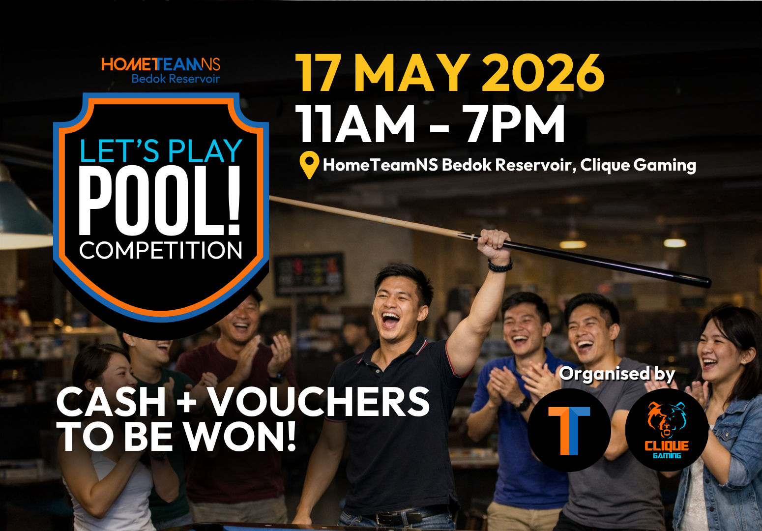 Bedok Reservoir Clubhouse 22 Let's Play Pool Competition | HomeTeamNS Bedok Reservoir