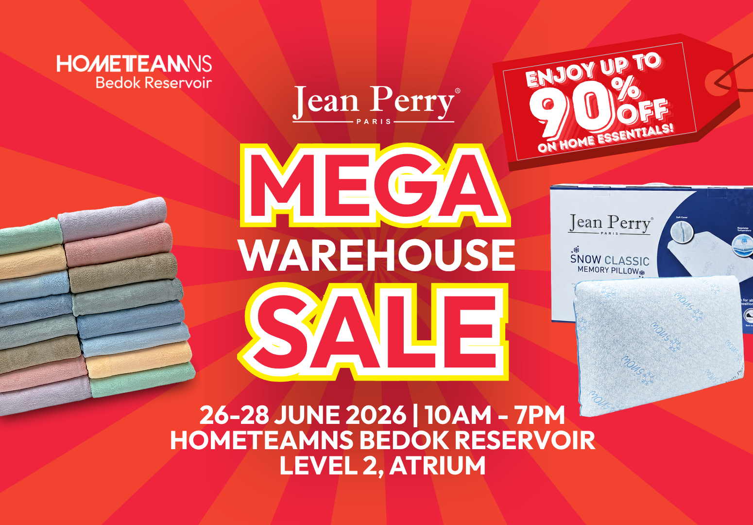 Jean Perry Mega Warehouse Sale at HomeTeamNS Bedok Reservoir
