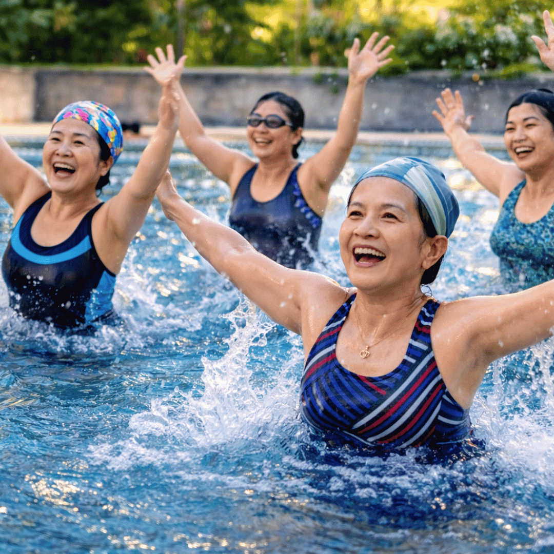 Celebrate SG61 National Day with HomeTeamNS Khatib aqua zumba