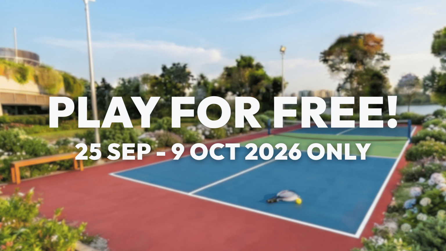 HomeTeamNS Bedok Reservoir Outdoor Pickleball Court