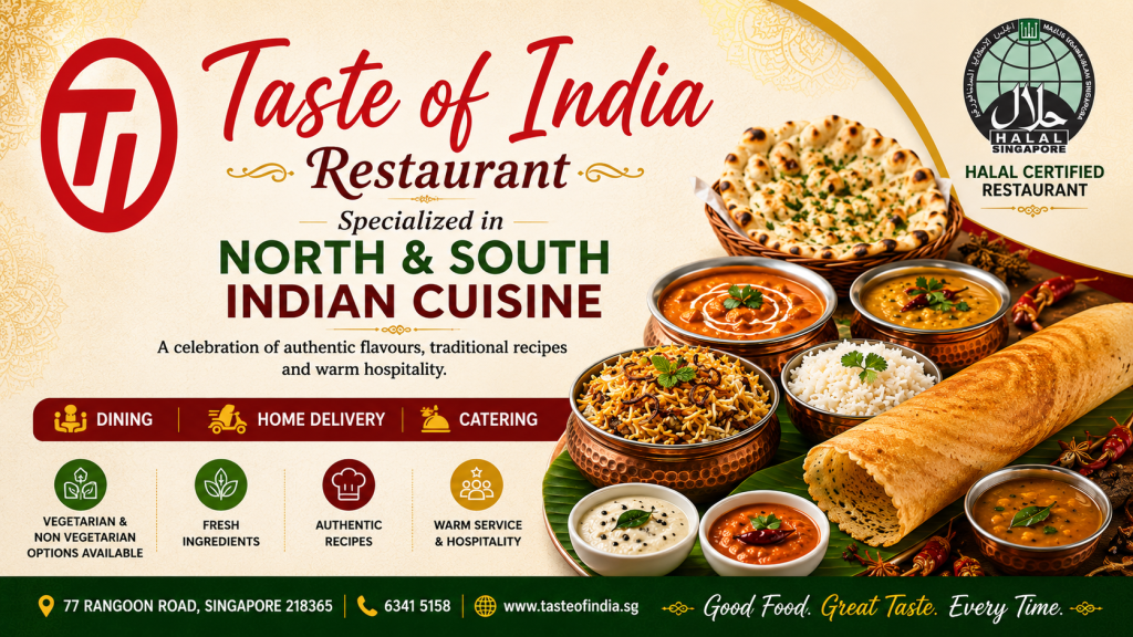 Taste of India Restaurant Taste of India Artwork Dedicated Webpage 800 W X 450 H px